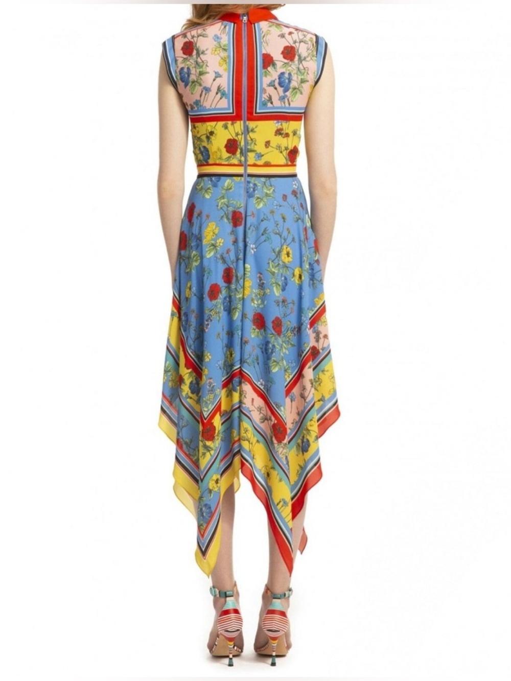 Alice + Olivia “Farrah” handkerchief midi collared shirt dress 4 - Picture 7 of 9